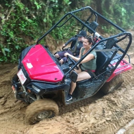 guided atv tour through jungle trails near Dominical Costa Rica