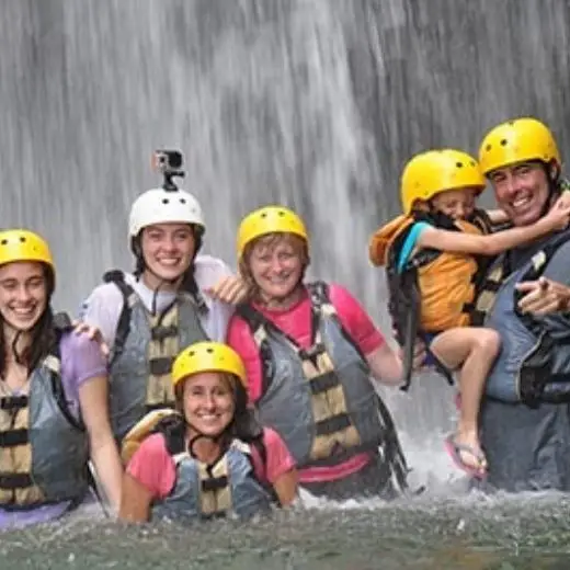 white water rafting on a river in Costa Rica jungle